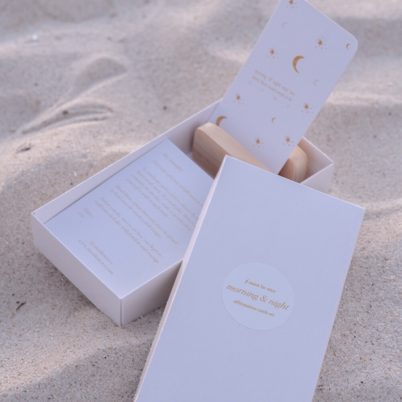 "MORNING & NIGHT" AFFIRMATION CARDS SET